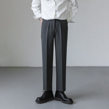Women's loose straight pants color options