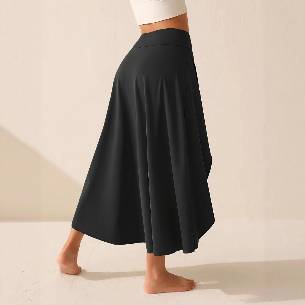 Elegant flowing midi skirt lifestyle