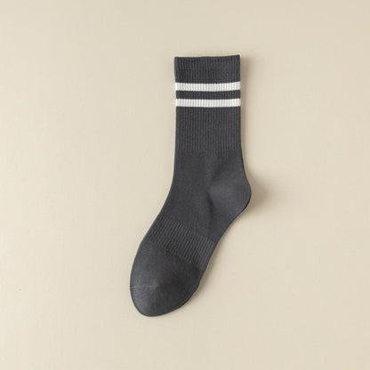 White stripe running socks lifestyle