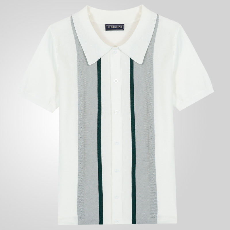 Bradford polo knit lifestyle styled