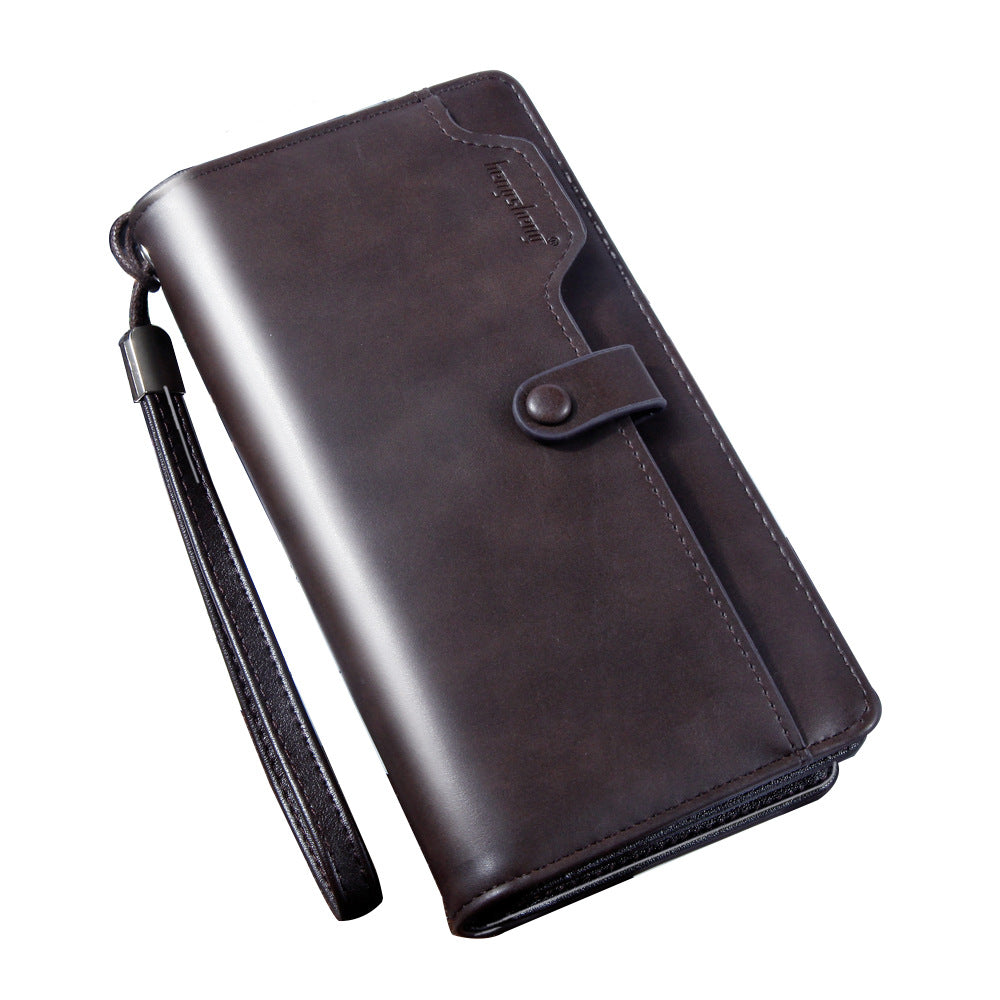Men's clutch wallet color options