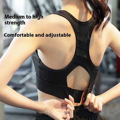 High impact sports bra back view