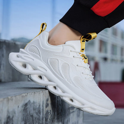 Stealth rise mesh sneakers sole view
