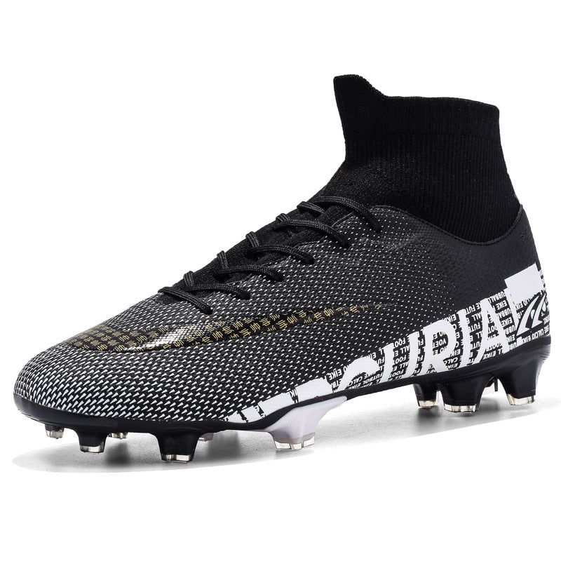High top stud football boots stud detail