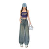 Women's retro straight casual trousers fashion pants