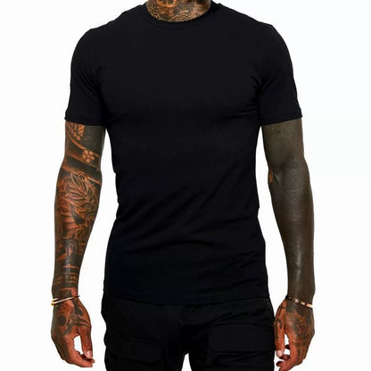 Men's slim fit crewneck t-shirts pack of 3 value set
