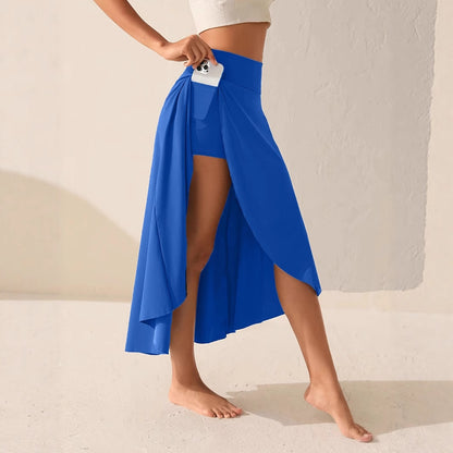 Elegant flowing midi skirt color options
