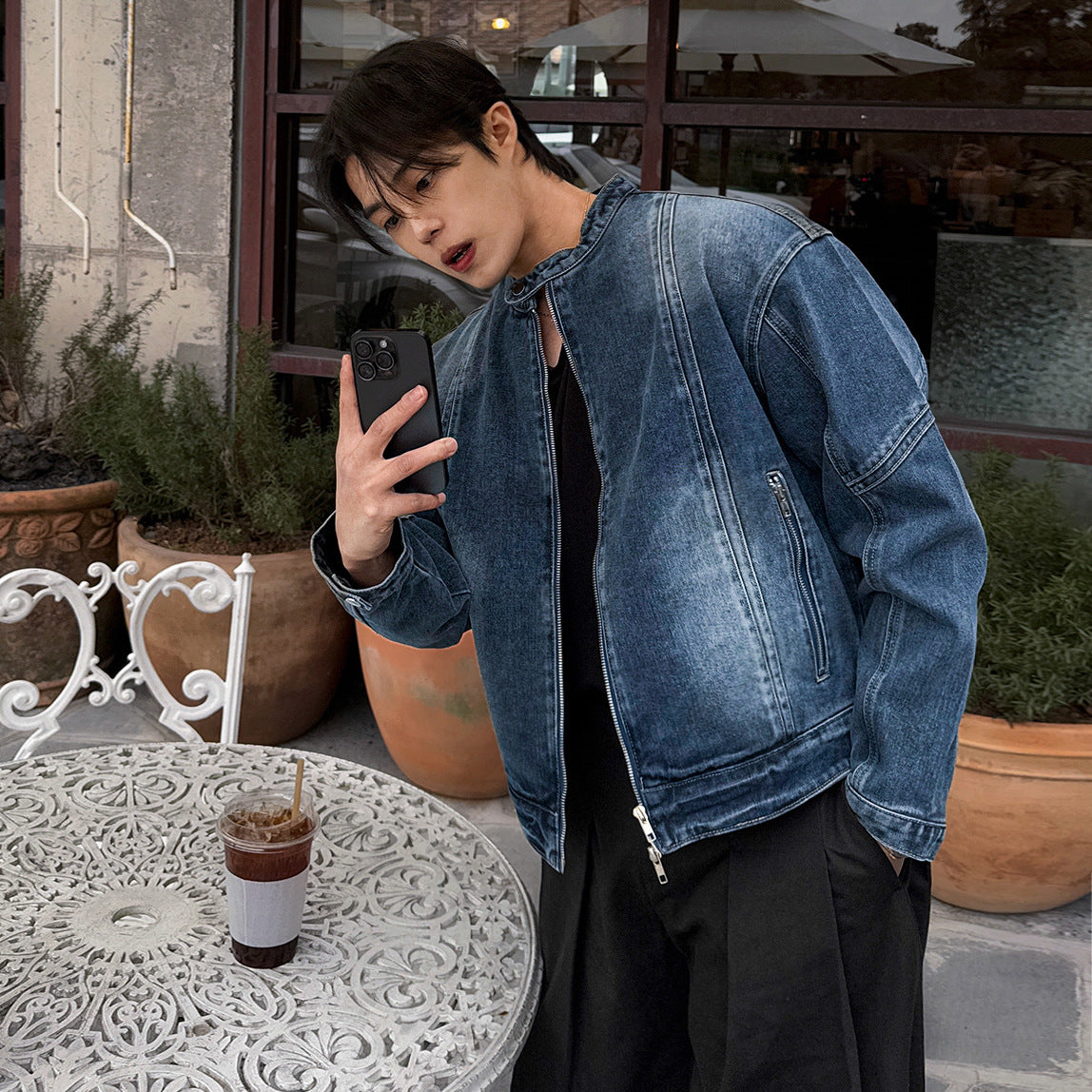 Cropped Denim Stand