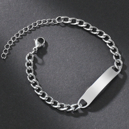 Signature chain bracelet alternate style