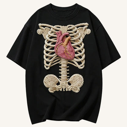 Heart and Skeleton Tee