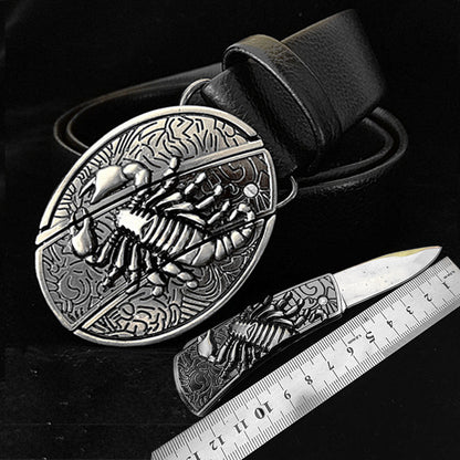 Punk defense buckle belt buckle detail