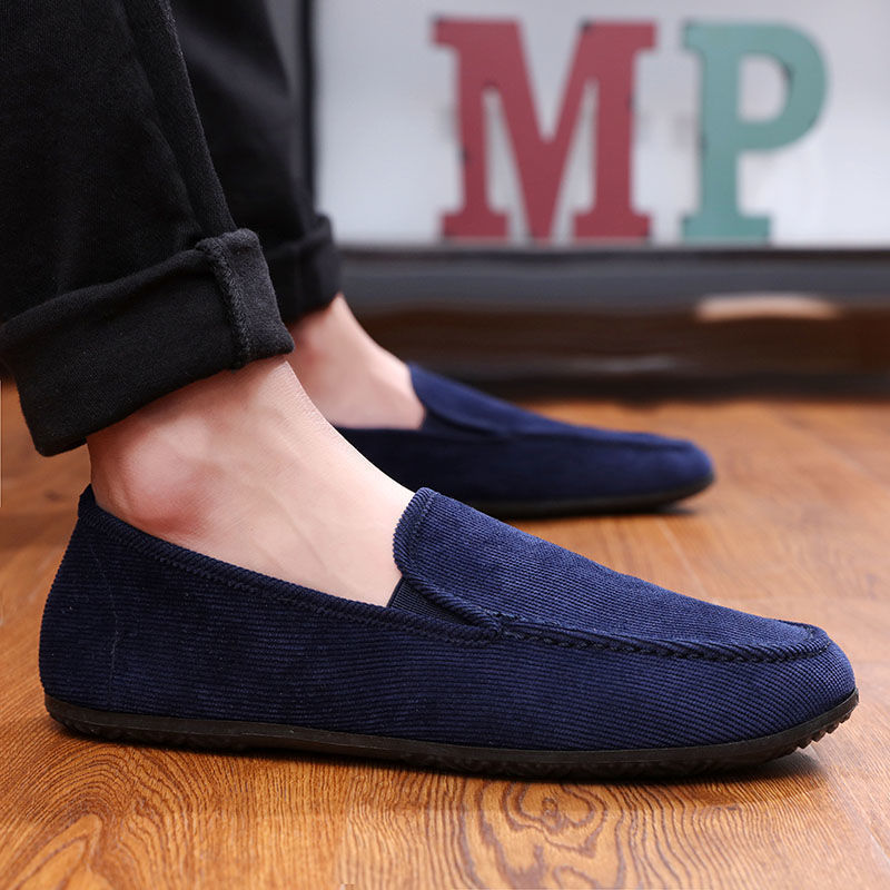 Premium suede loafer black sole color option