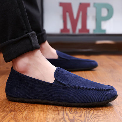 Premium suede loafer black sole color option