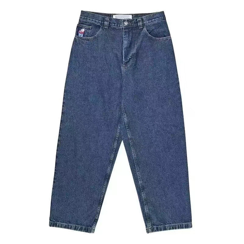 Retro pattern printed men's pants casual streetwear