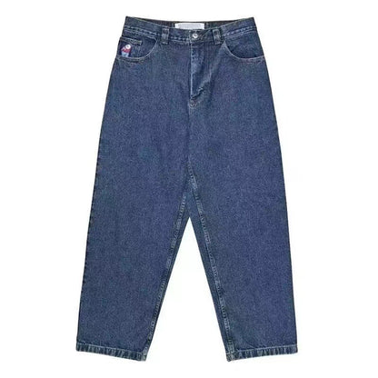 Retro pattern printed men's pants casual streetwear
