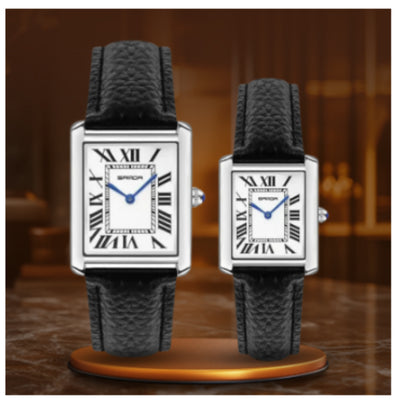 Roman Scale Couple Watch