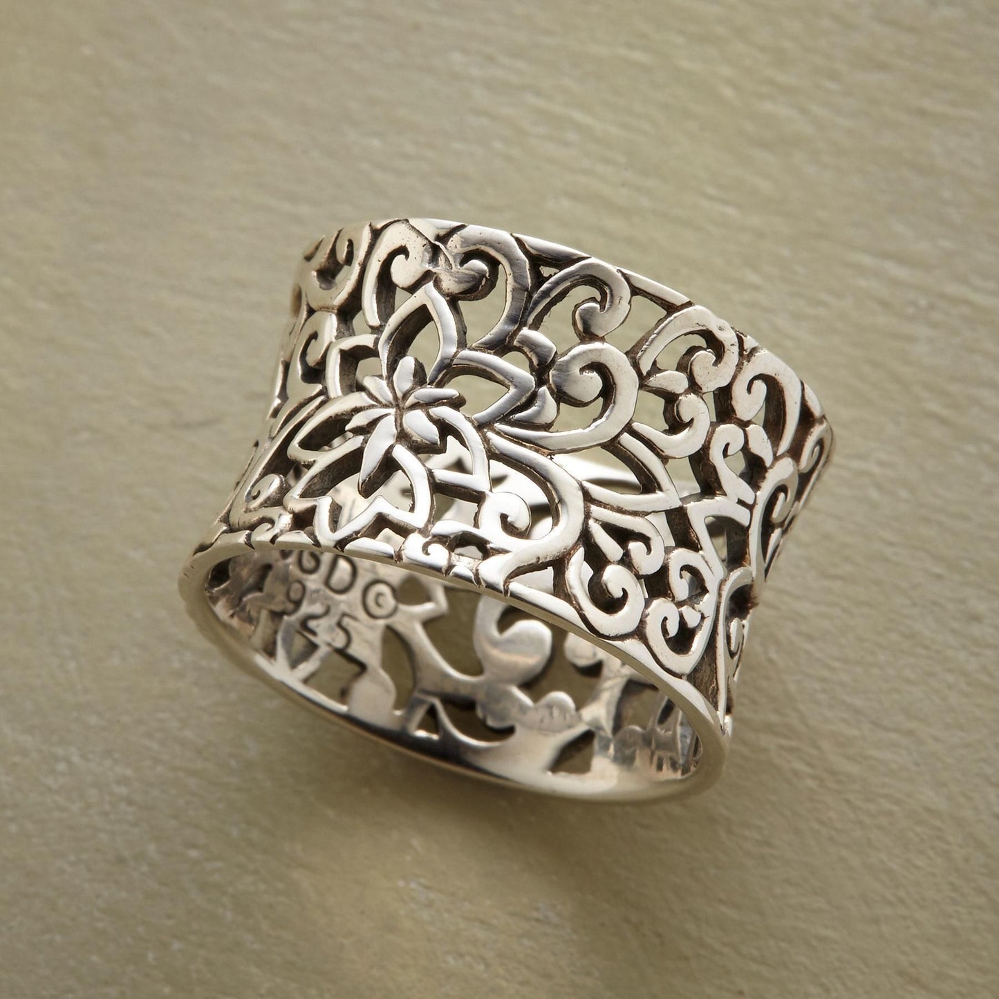 Hollow pattern ring lifestyle