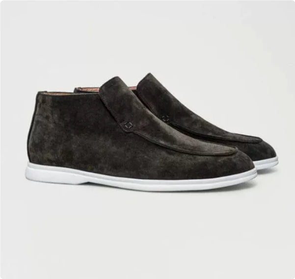 Men's premium high suede loafer color option