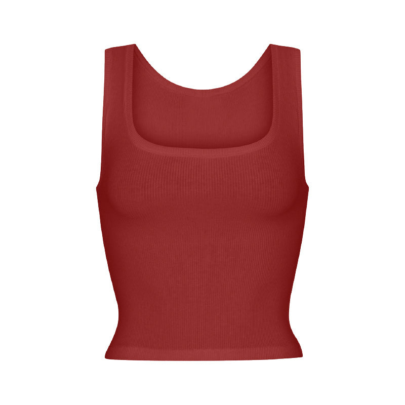 Square Neck Crop Vest