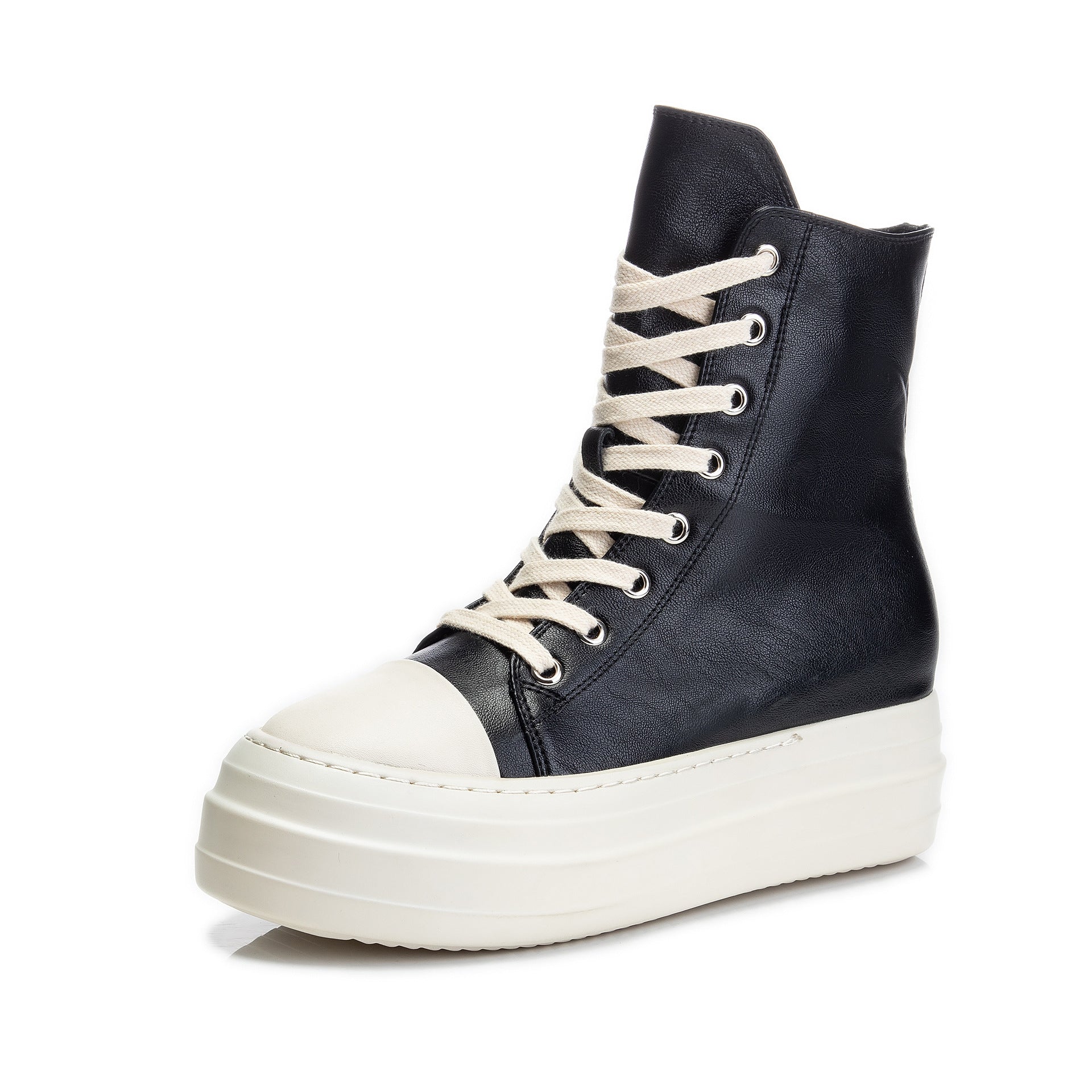 Women's platform high top sneakers casual fashion