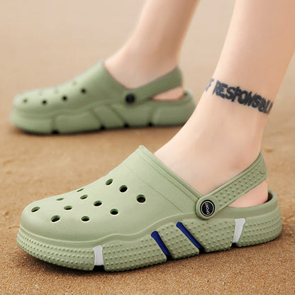 Unisex summer hole sandals color options