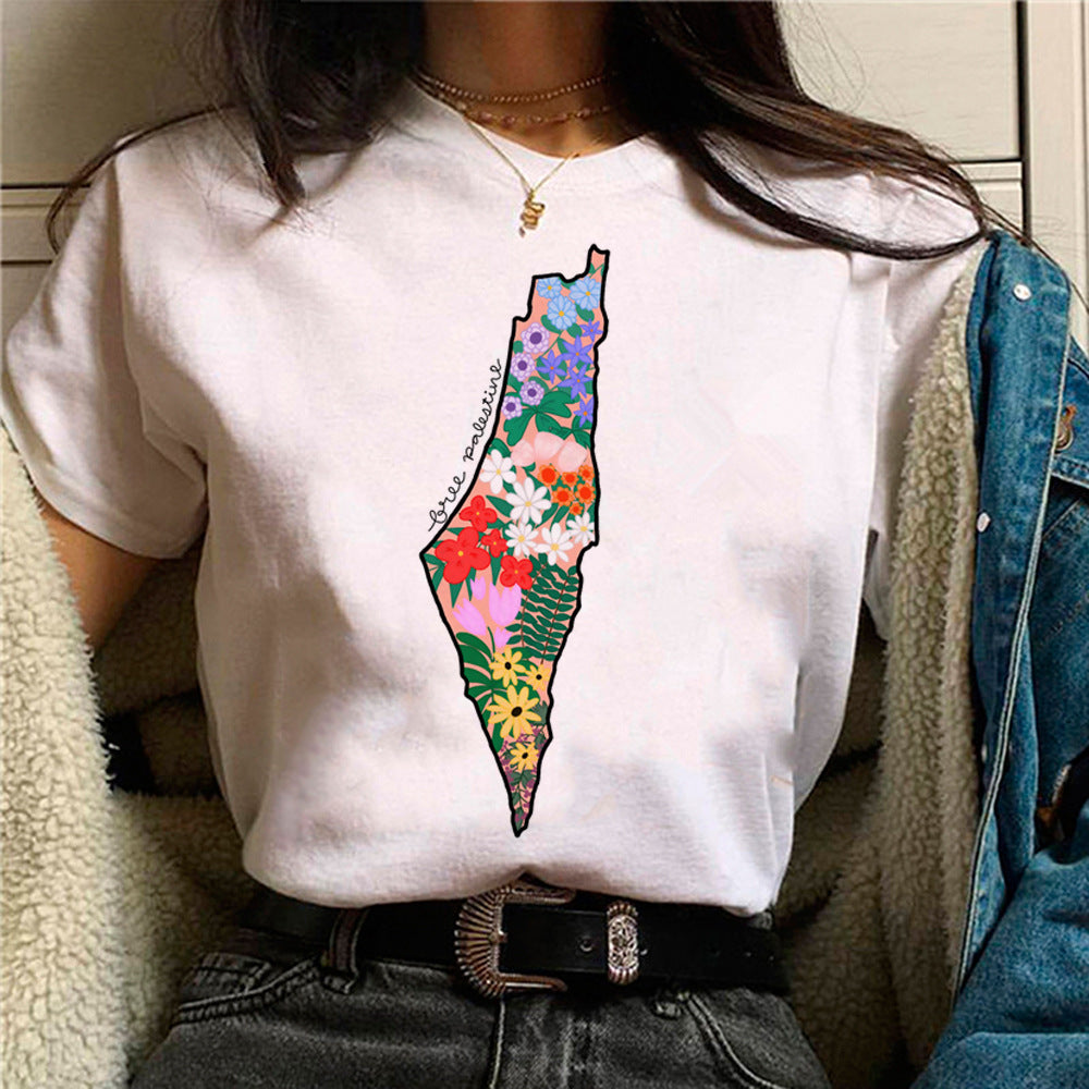Tokyo Palestine graphic tee color options