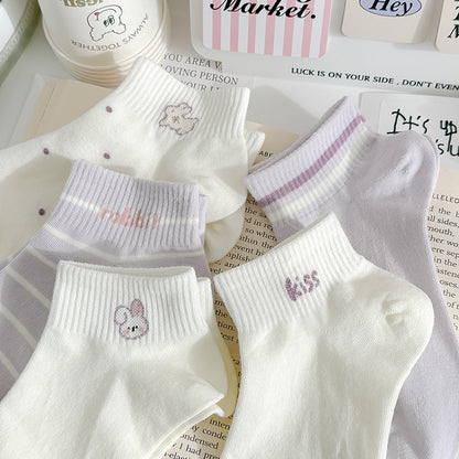 Cute cartoon ankle socks cartoon detail