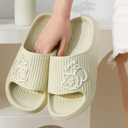 Cute cat platform slides close-up