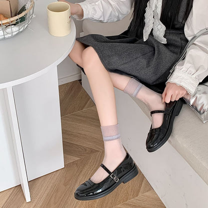 Glass fiber thin socks color options
