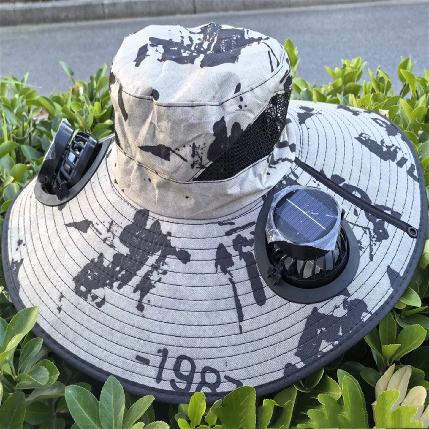 Solar fan hat color options