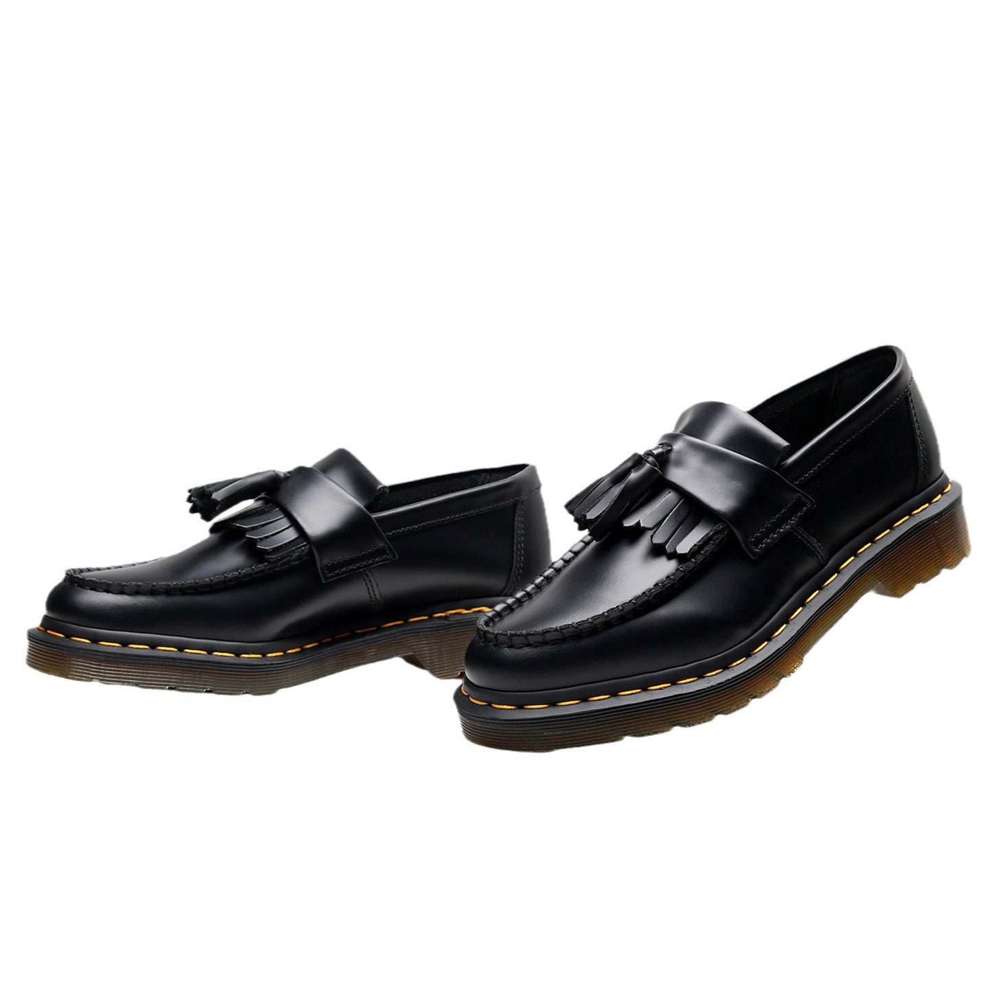 Men's leather loafer back view