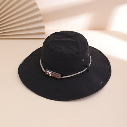 Leather Brim Fisherman Hat