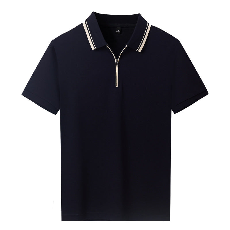 Ridgeway zip polo side view