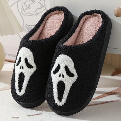 Unisex Skull Cotton Slippers