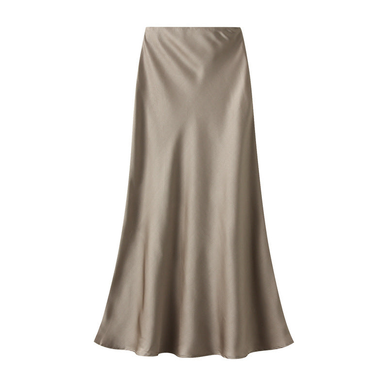 Women's silk skirt color options
