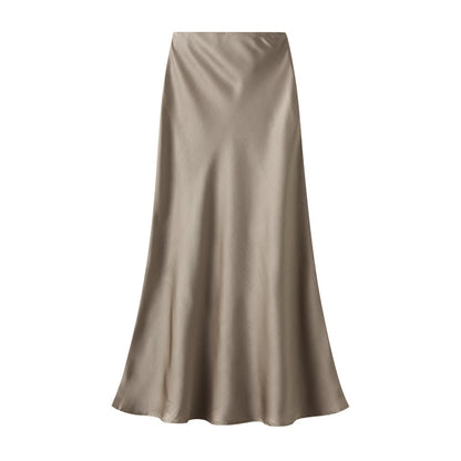 Women's silk skirt color options