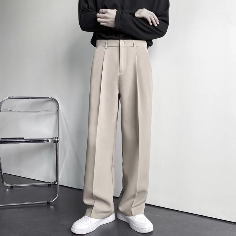 Women's loose casual pants fabric close-up