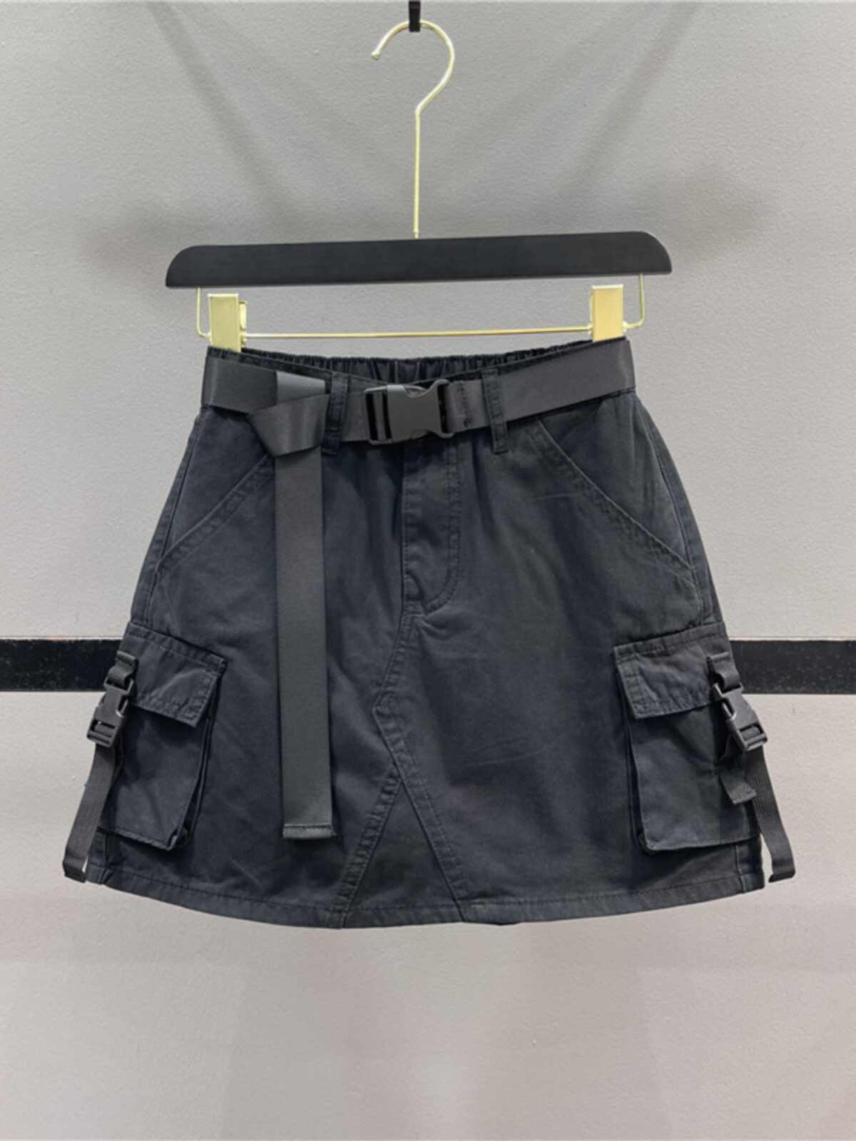 Pocket bodycon mini skirt back view