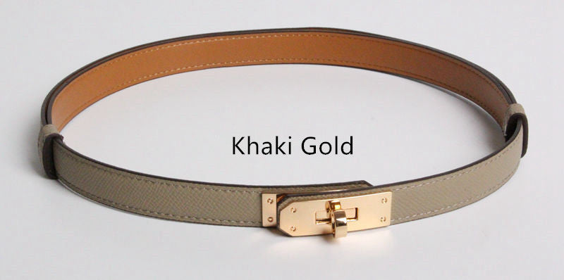 Women's vintage slim belt lifestyle styled