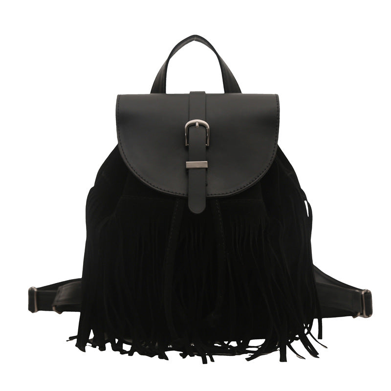 Retro bohemian style bag back view