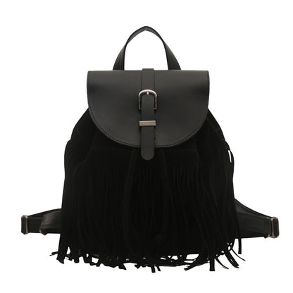 Retro bohemian style bag back view