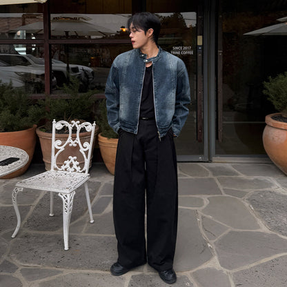 Cropped Denim Stand