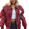 Lapel zip moto jacket main view