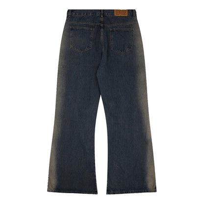 Men's zipper inkjet jeans color options