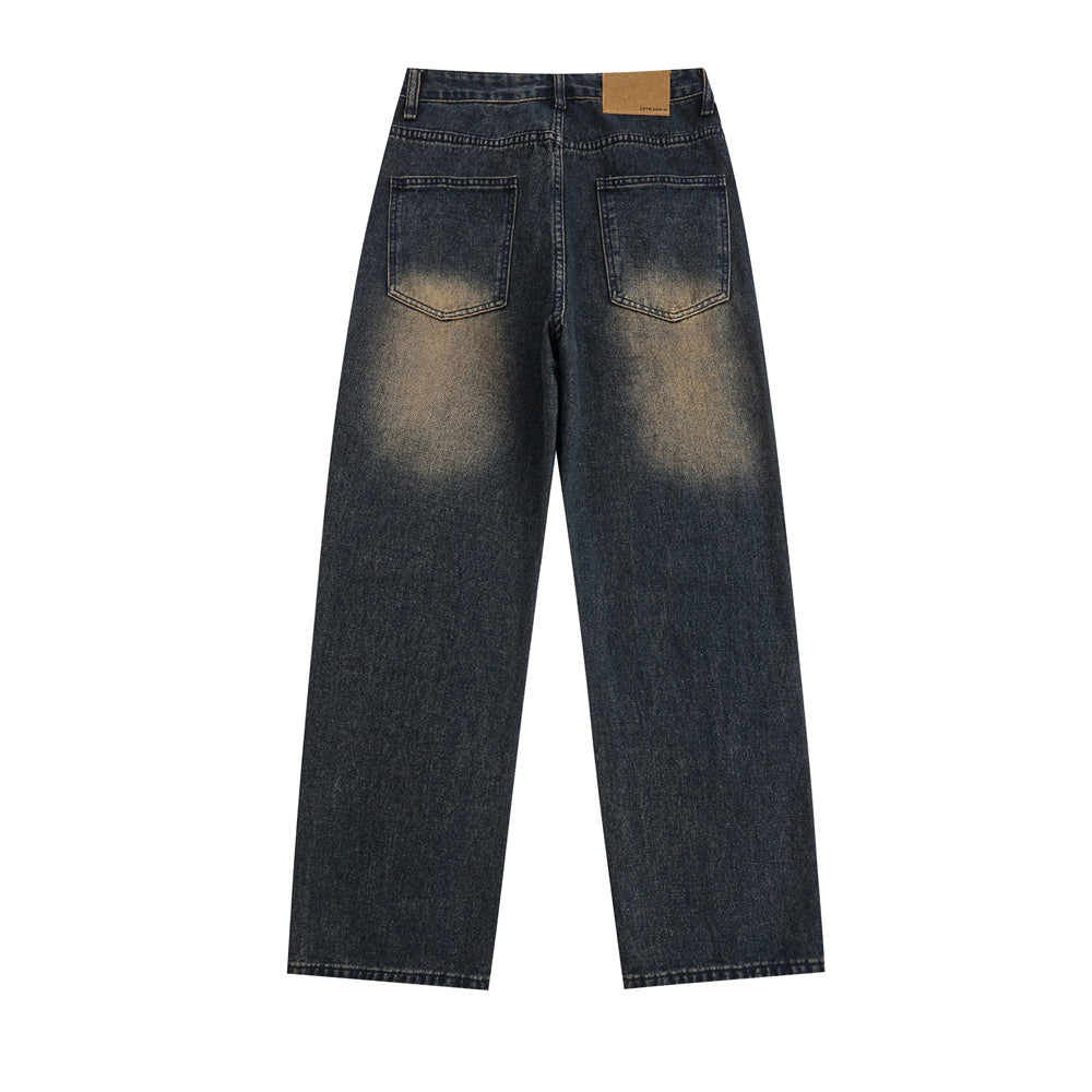 Men's personality straight jeans lifestyle styled
