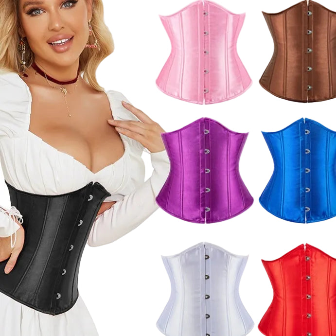 Satin waist cincher belt main view