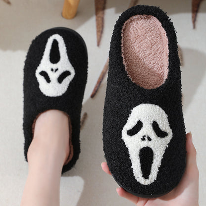 Unisex skull cotton slippers lifestyle