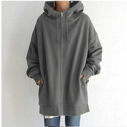 Oversized Hooded Zip Style