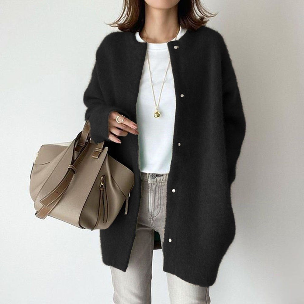 Single breasted knit cardigan color options