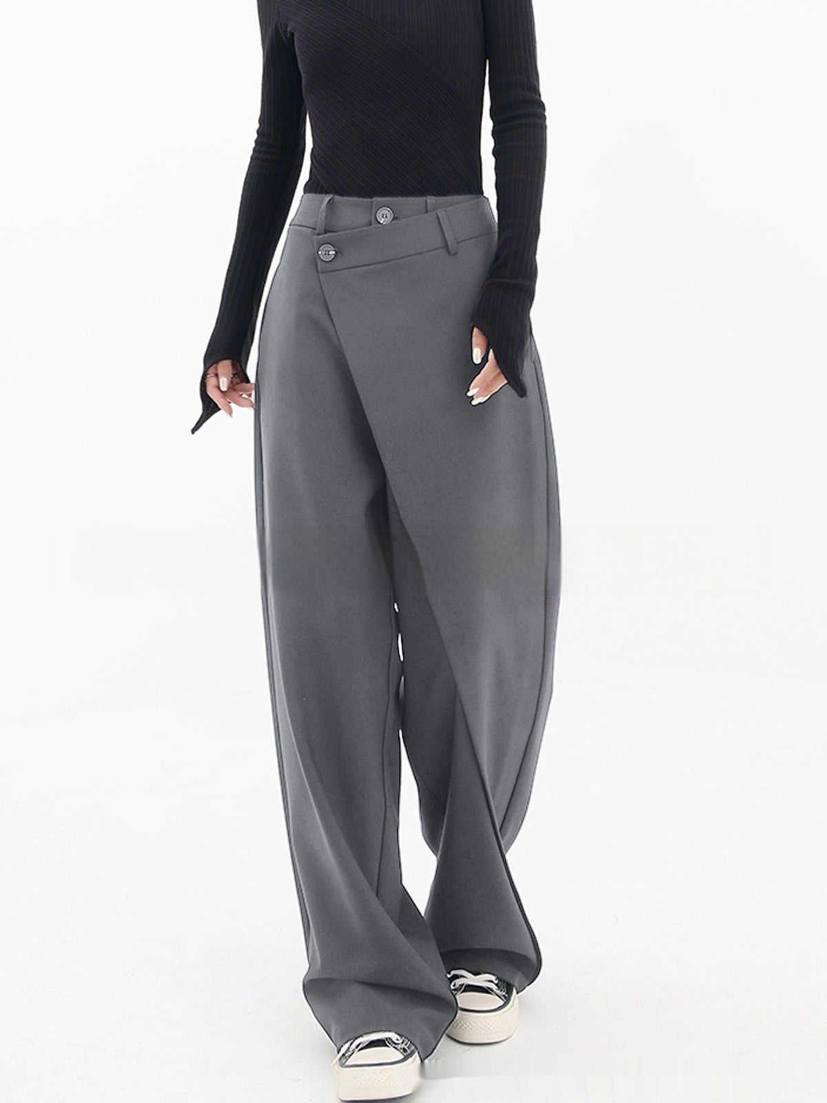 Irregular Wide Leg Pants